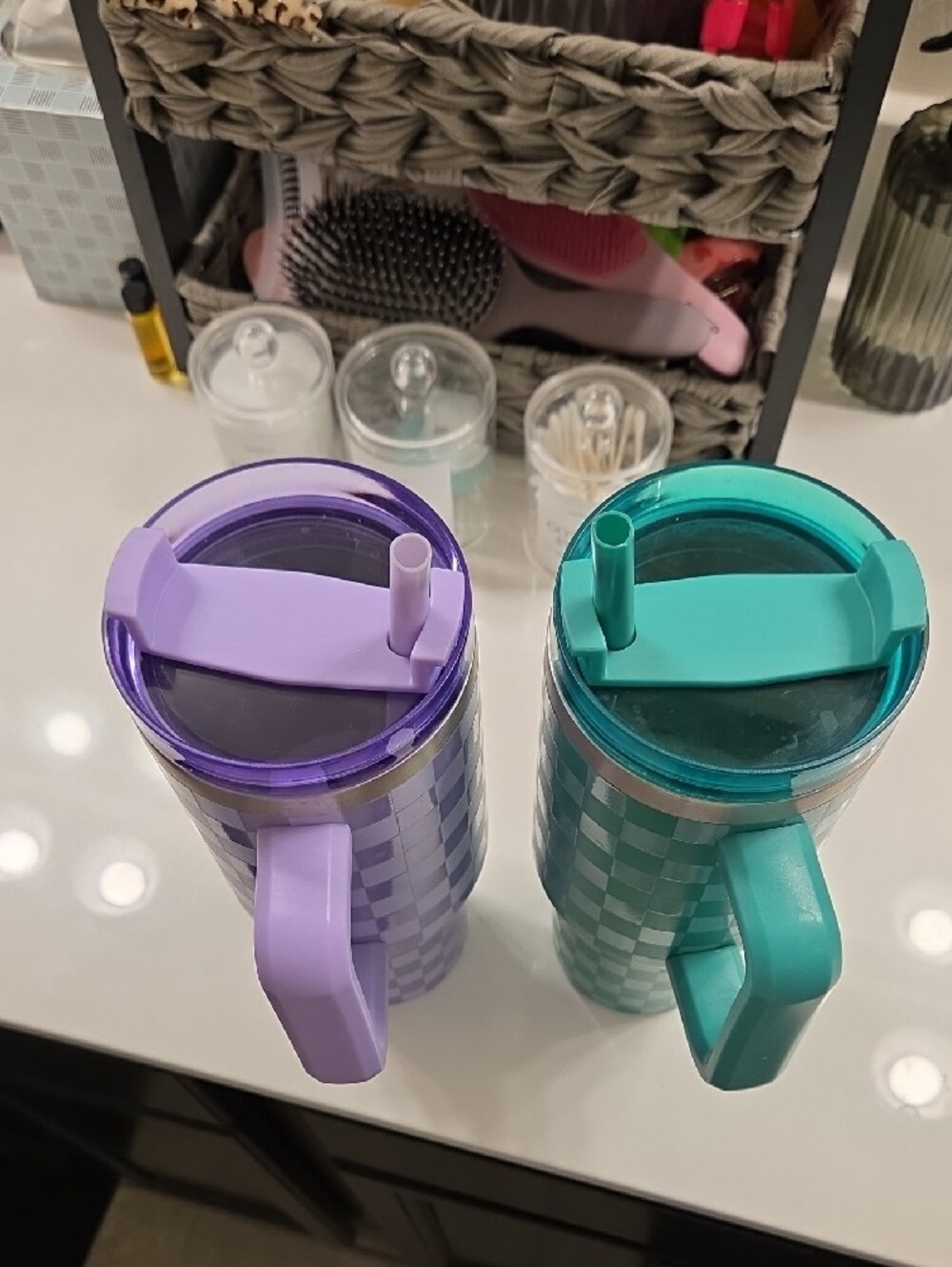 Checkered Insulated 40 Oz Tumblers - Picture 4 of 5